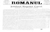 Jubileul Regelui Carol.documente.bcucluj.ro/web/bibdigit/periodice/romanul/1912/...El a salvat-o. încât astăzi statui român are excedente de sute de milioane. A fost România o