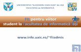 UNIVERSITATEA “ALEXANDRU IOAN CUZA”din IAȘIfiiadmis/pdf/FIIadmis2014.pdf•proiecte de cercetare și diseminare specifice •cooperare cu parteneri europeni •cooperare cu parteneri