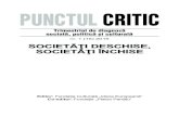PUNCTUL CRITIC · 2020. 10. 7. · Punctul critic – Trimestrial de diagnoză socială, politică şi culturală Fondator: Eugen Uricaru Consiliul ştiinţific: Bernard Castelli,