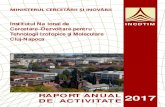Institutul Naţional de INCDTIM Cercetare–Dezvoltare pentru şi …ro.itim-cj.ro/.../02/Raport-anual-de-activitate-2017.pdf · 2018. 5. 2. · Raport anual de activitate 2017 3