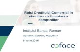 Rolul Creditului Comercial in structura de finantare a …...Romania ramane in topul tarilor din CEE (Central Eastern Europe) din perspective insolventelor raportate la 1.000 de companii