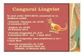 Cangurul Lingvist - Edu moderne/Prezentare...Cangurul Lingvist Franceză – Germană, cls. III-XII 12 noiembrie 2014 Engleză, cls. III-XII 26 februarie 2015 Poveștile Cangurului,
