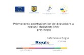 Promovarea oportunitatilor de dezvoltare a regiunii Bucuresti ... activitati de...Misiunea Reţelei este de a aduce informaţia cât mai aproape de grupurile tinta si de a contribui