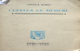 Vintila Horia Cetatea Cu Duhuri 1939 · 2020. 4. 28. · )ti fi* ' vintilĂ horia . cetatea cu duhuri . poem . cu un portret al autorului de claudia cobizeva . bucureŞti, 1939 .