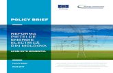 Policy Brief Moldova Final ROM FINAL WEB · 2019. 7. 29. · de unde este asigurat aproximativ 20% din necesarul de electricitate al Moldovei. Alte 20% din aprovizionarea cu energie
