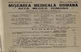 ANUL XlV-lea No. 9—10 SEPT, şi OCT. 1941 MIŞCAREA … · 2020. 3. 1. · anul xlv-lea no. 9—10. sept, şi oct. 1941. miŞcarea medicala romÂnĂ - acta medica romana - revistĂ