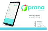 Instrucțiuni pentru comandă la distanță · Descarcă aplicația mobilă Prana RC Lansați aplicația mobilă din Play Store sau App Store sau descărcați aplicația mobilă de