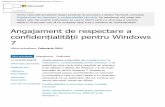Angajament de respectare a confidențialității pentru Windows