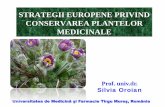 STRATEGII EUROPENE PRIVIND CONSERVAREA PLANTELOR MEDICINALE