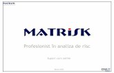 Profesionist în analiza de risc - MATRISK