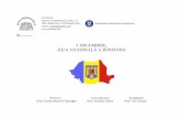 1 DECEMBRIE, ZIUA NAȚIONALĂ A ROMÂNIEI