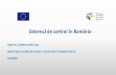 Sistemul de control în România - HUSKROUA ENI CBC
