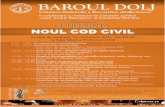 organizeaza CONFERINT,A NOUL COD CIVIL - BaroulDolj