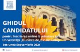 GHID ADMITERE 2021 septembrie