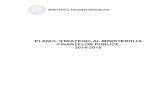 PLANUL STRATEGIC AL MINISTERULUI FINANŢELOR PUBLICE 2014-2016