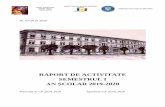 RAPORT DE ACTIVITATE SEMESTRUL I - Editura EDU