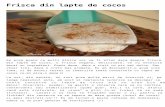 Frisca din lapte de cocos - Retete culinare cu Laura Sava