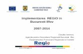 Implementarea REGIO in Bucuresti Ilfov 2007-2014