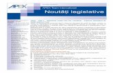 APEX Team International Noutăți legislative