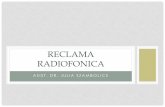 RECLAMA RADIOFONICA