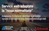 Servicii web adaptate la ”noua normalitate”