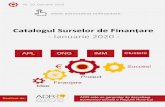Catalogul Surselor de Finanțare - Ianuarie 2020