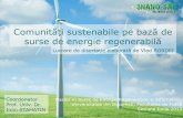 Comunități sustenabile pe bază de surse de energie ...