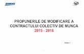 CONTRACTULUI COLECTIV DE MUNCA 2015 - 2016