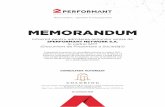 MEMORANDUM - 2Performant