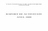 RAPORT DE ACTIVITATE ANUL 2008 - cas.cnas.ro