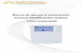 Manual de operare al automatizarii Panosol SR1568 pentru ...