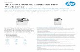 M776 series HP Color LaserJet Enter prise MFP