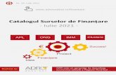 Catalogul Surselor de Finanțare - Iulie 2021