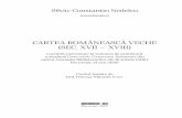 CARTEA ROMÂNEASCĂ VECHE (SEC. XVII – XVIII)