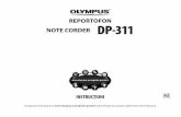 REPORTOFON NOTE CORDER DP-311 - Olympus