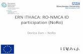 ERN ITHACA: RO-NMCA ID participation (NoRo)