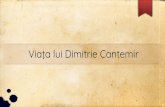 Viaţa lui Dimitrie Cantemir