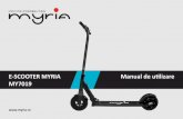 E-SCOOTER MYRIA Manual de utilizare MY7019