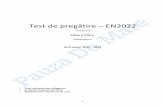 Test de pregătire – EN2022