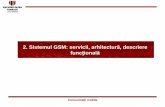 2. Sistemul GSM: servicii, arhitectură, descriere funcţională