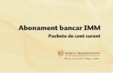 Abonament bancar IMM - Banca Transilvania