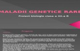 Maladii genetice rare