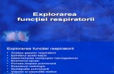 Explorarea functiei respiratorii-fiziopatologie