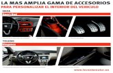 Accesorios interiores para Seat Ibiza y Toledo en Levante Motor