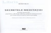 Secretele meditatiei - cdn4. meditatiei -  ¢  DAVIDJI SECRETELE MEDITATIEI Ghid practic pentru
