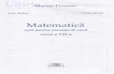 Matematica - Clasa 7 - Caiet pentru vacanta de - Clasa 7 - Caiet pentru...¢  Marius Perianu Ioan Balica