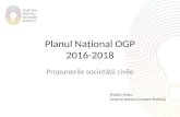 Planul OGP 2016-2018: propunerile societƒ›ii civile