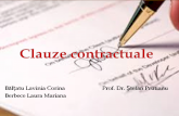 Clauze contractuale