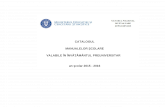 Catalogul Manualelor Scolare Valabile in Inv Preuniversitar Pentru Anul Scolar 2015-2016