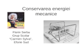 Conservarea energiei mecanice